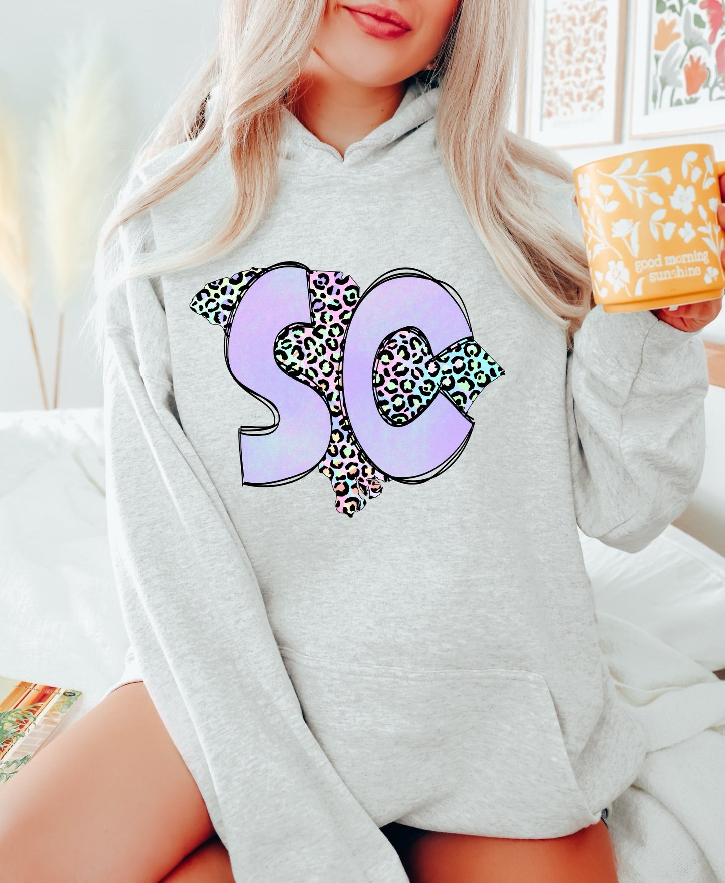SC pastel leopard state (South Carolina) - DTF