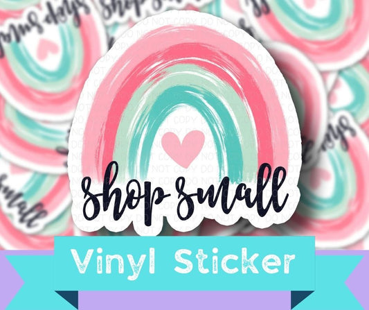 Shop Small rainbow - sticker