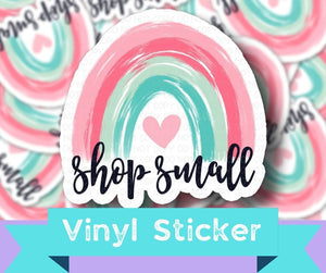 Shop Small rainbow - sticker