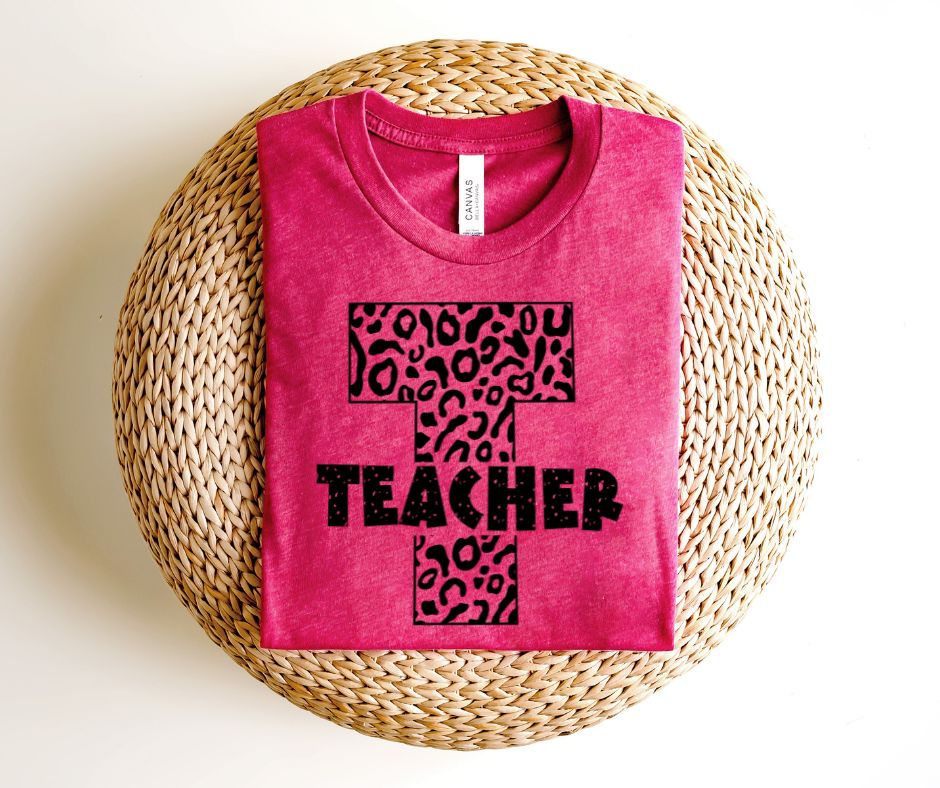 Teacher - single color with leopard
