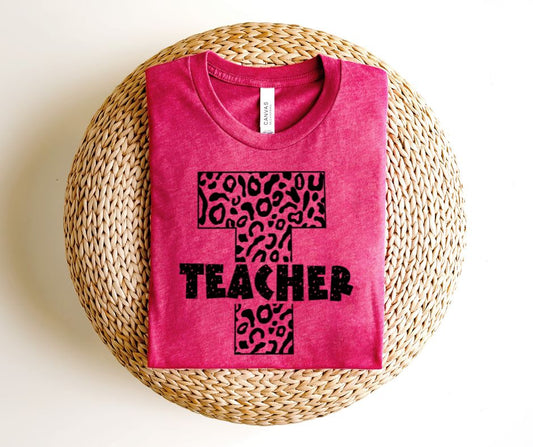 Teacher - single color with leopard