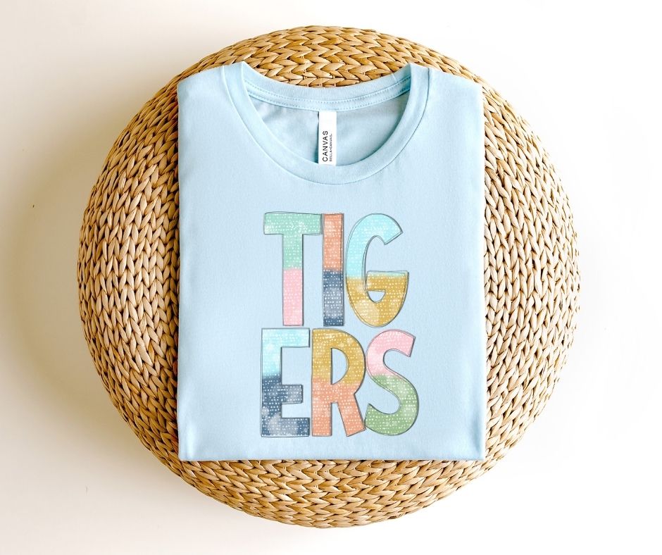 Tigers Multi-Colored Mascot (YOUTH) - DTF