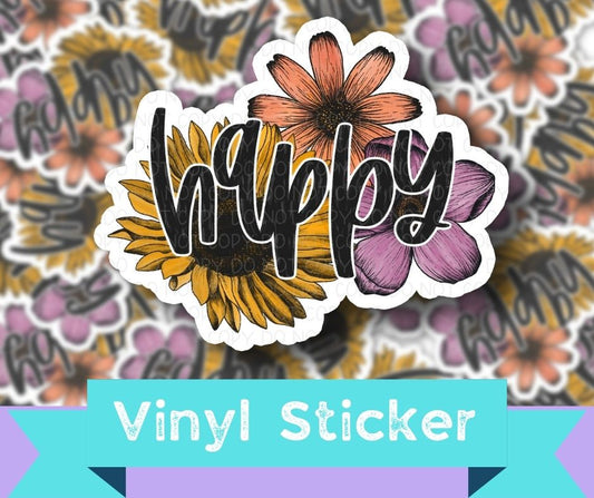 Happy - sticker