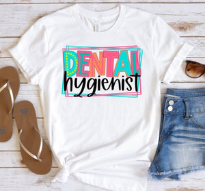 Dental Hygienist (doodle letters) - DTF